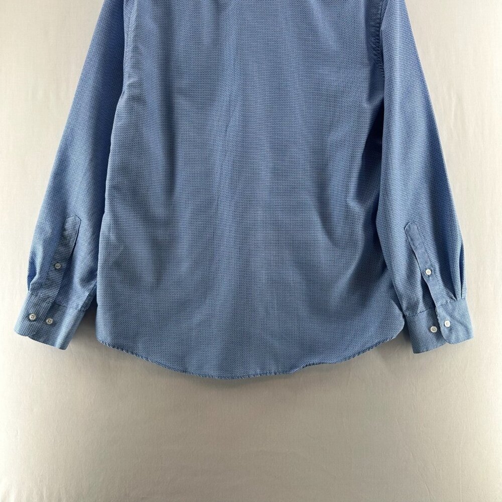 Nicole Miller Dress Shirt Mens Size M Corporate Long Sleeve Button Up Blue - Picture 6 of 11